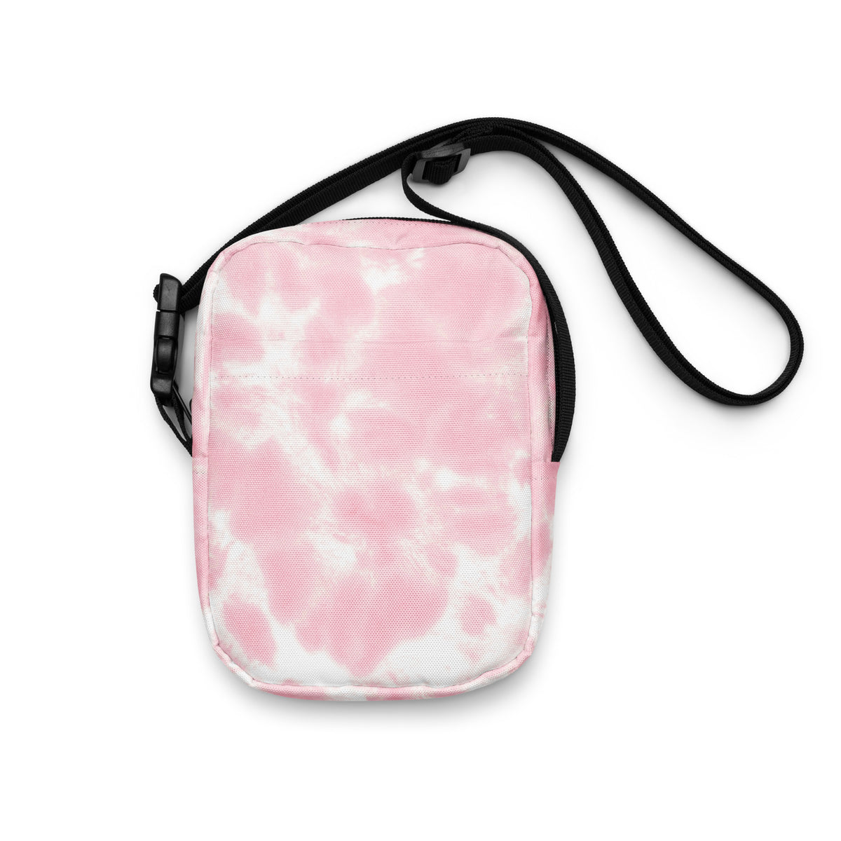 Pink Tie Dye Crossbody Bag – Water Resistant Mini Purse With Adjustable Strap & Pockets