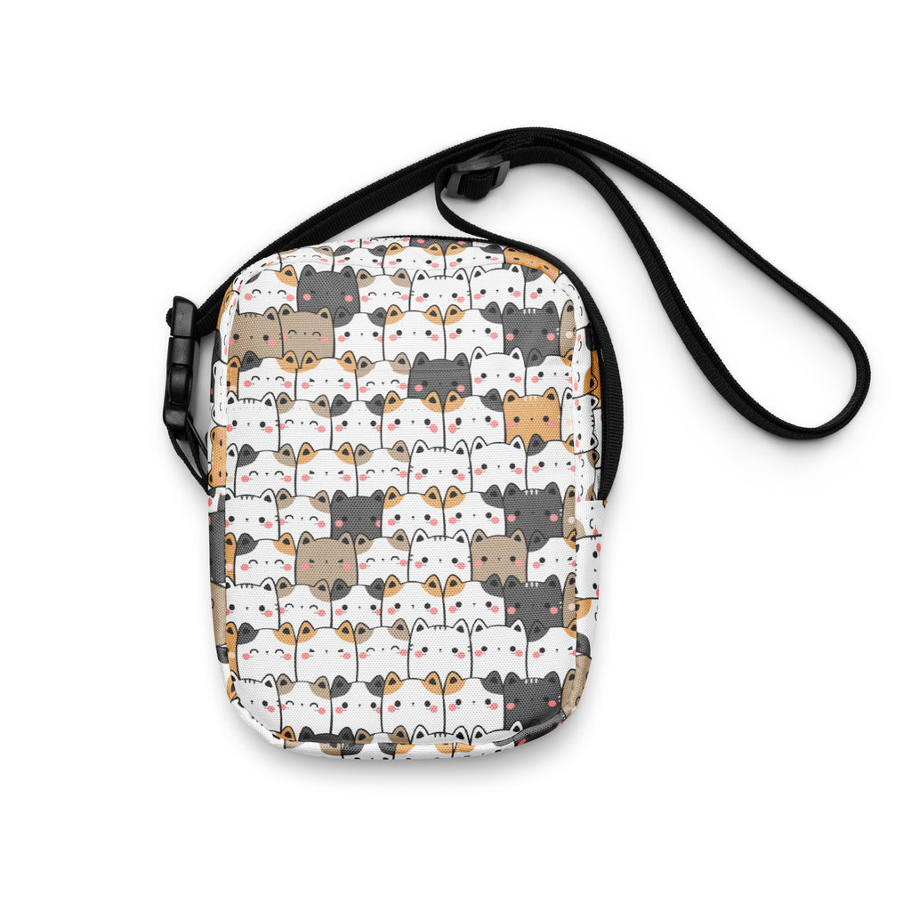 Kawaii Cat Crossbody Bag – Water Resistant Mini Purse With Adjustable Strap & Pockets