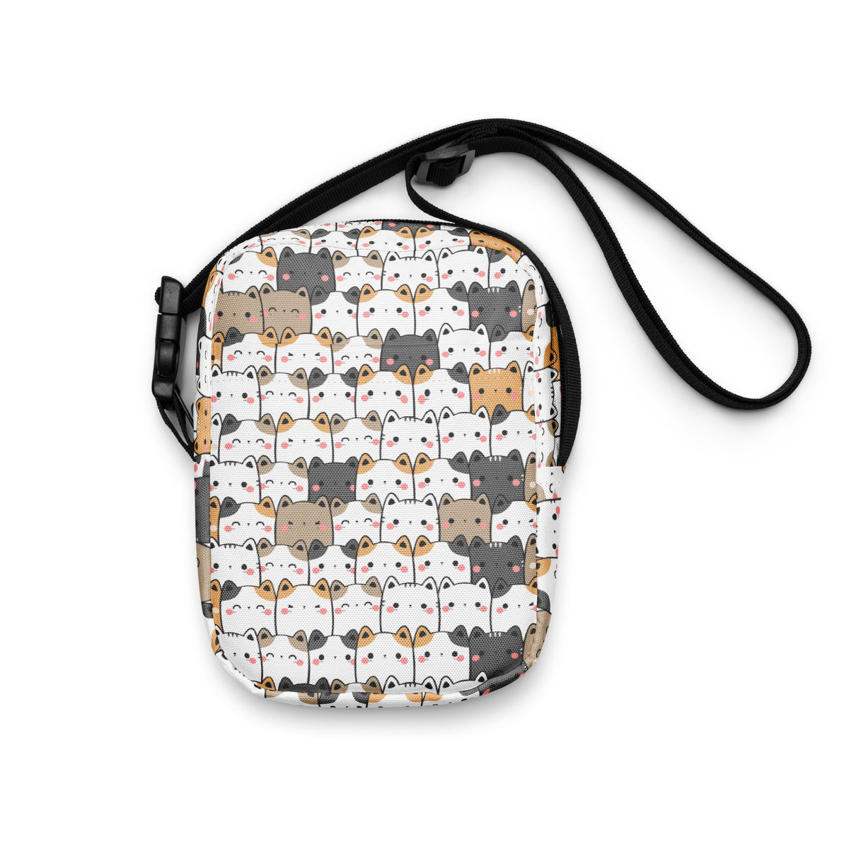 Kawaii Cat Crossbody Bag – Water Resistant Mini Purse With Adjustable Strap & Pockets