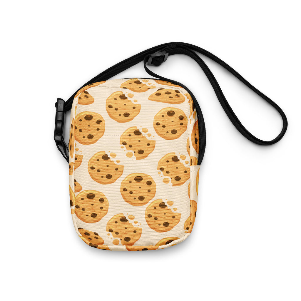Chocolate Chip Cookies Crossbody Bag – Water Resistant Mini Purse With Adjustable Strap & Pockets (Copy)