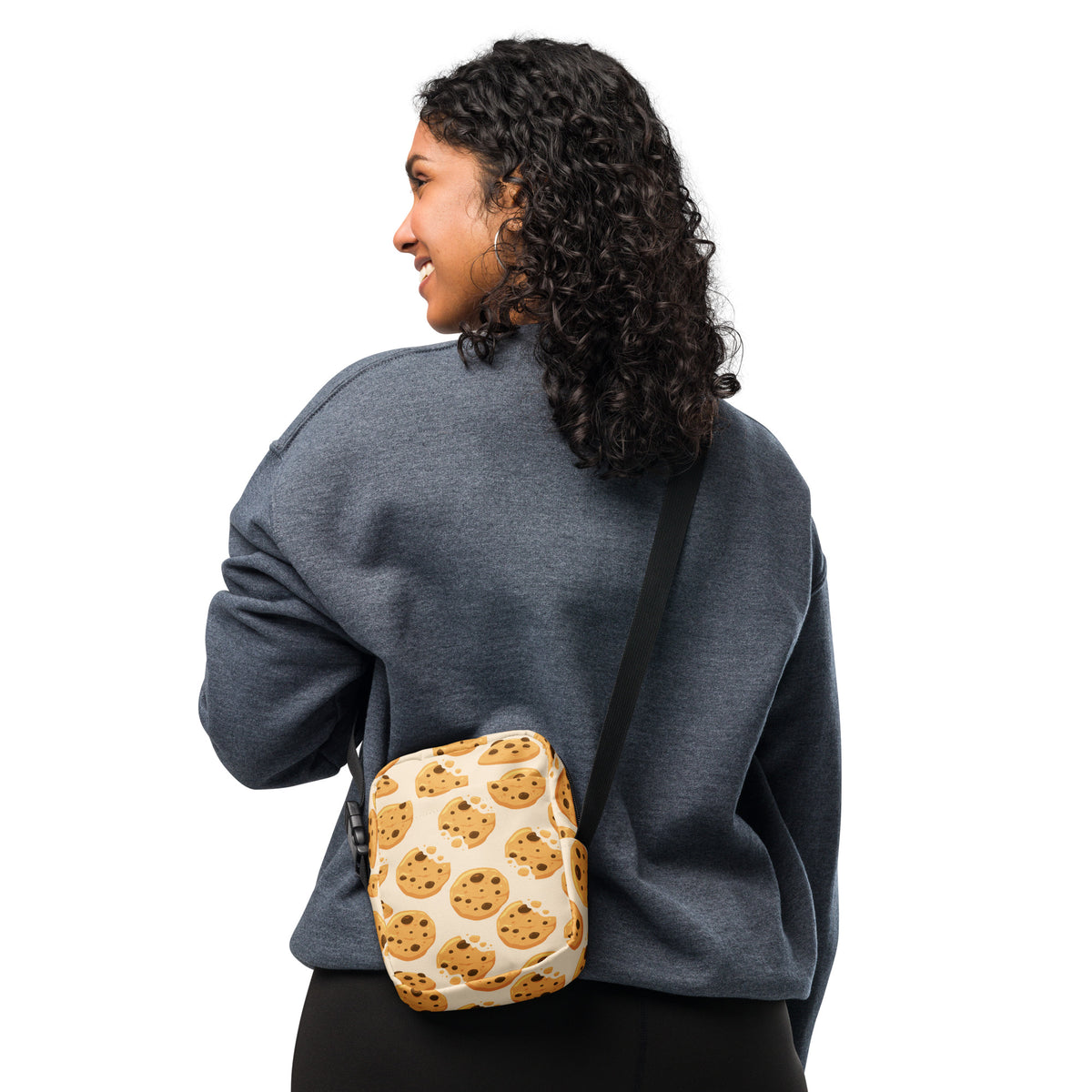 Chocolate Chip Cookies Crossbody Bag – Water Resistant Mini Purse With Adjustable Strap & Pockets (Copy)