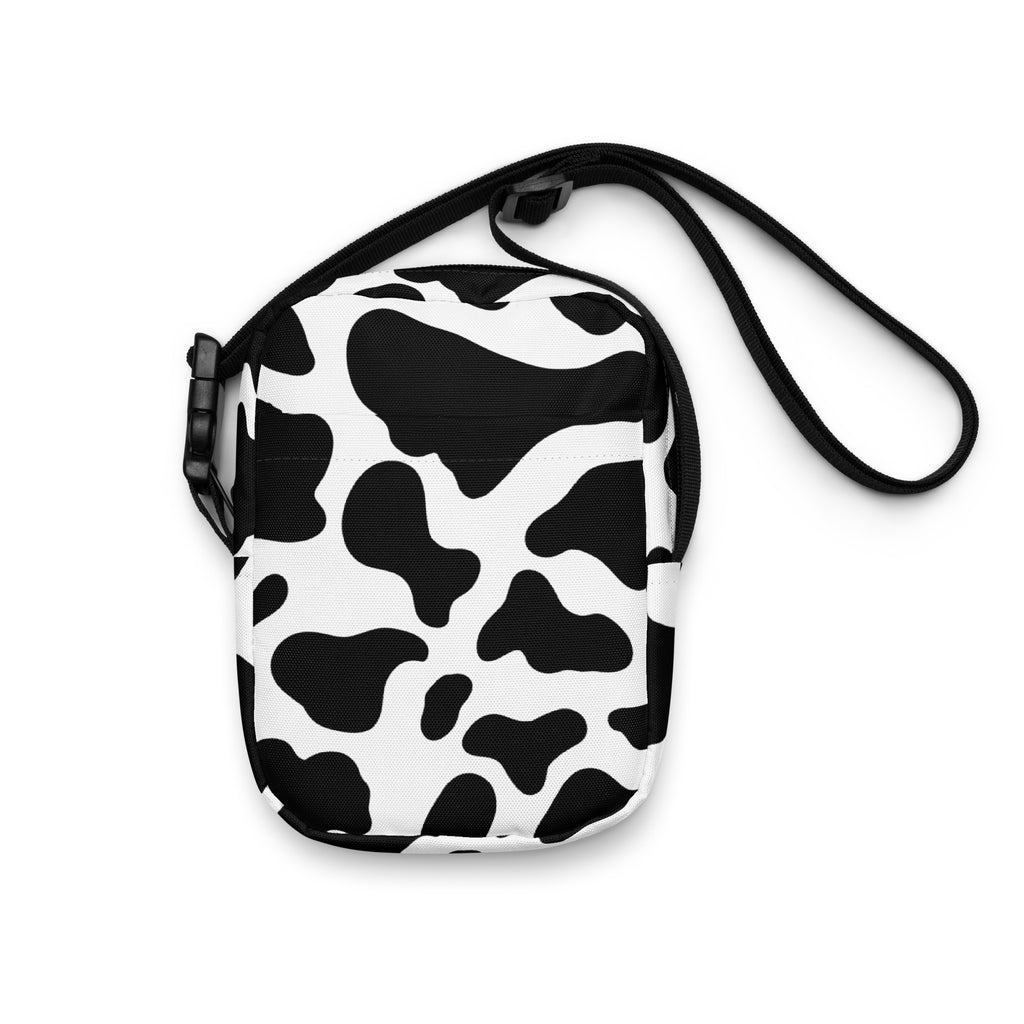 Cow Print Crossbody Bag – Water Resistant Mini Purse With Adjustable Strap & Pockets