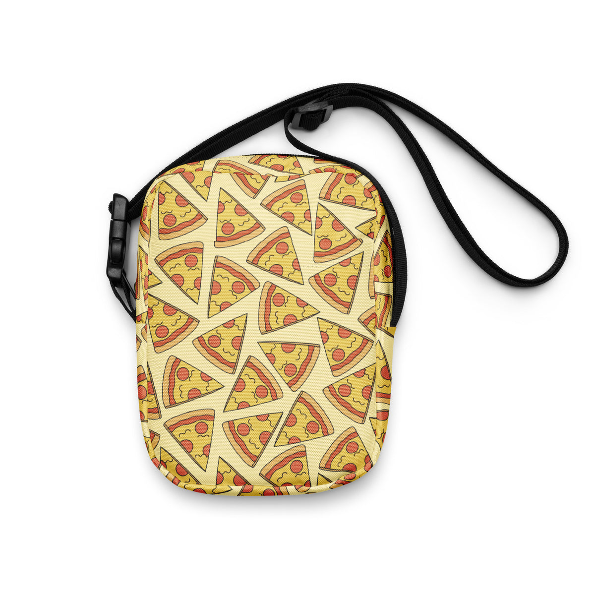 Pizza Slice Crossbody Bag – Water Resistant Mini Purse With Adjustable Strap & Pockets