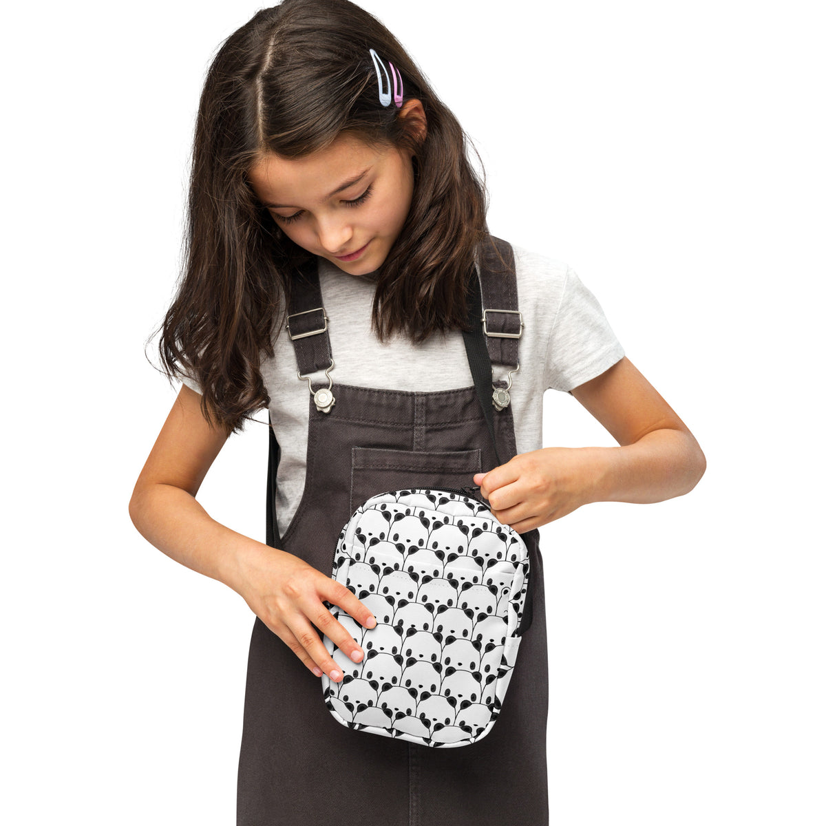 Girls Panda Crossbody Bag – Water Resistant Mini Purse With Adjustable Strap & Pockets