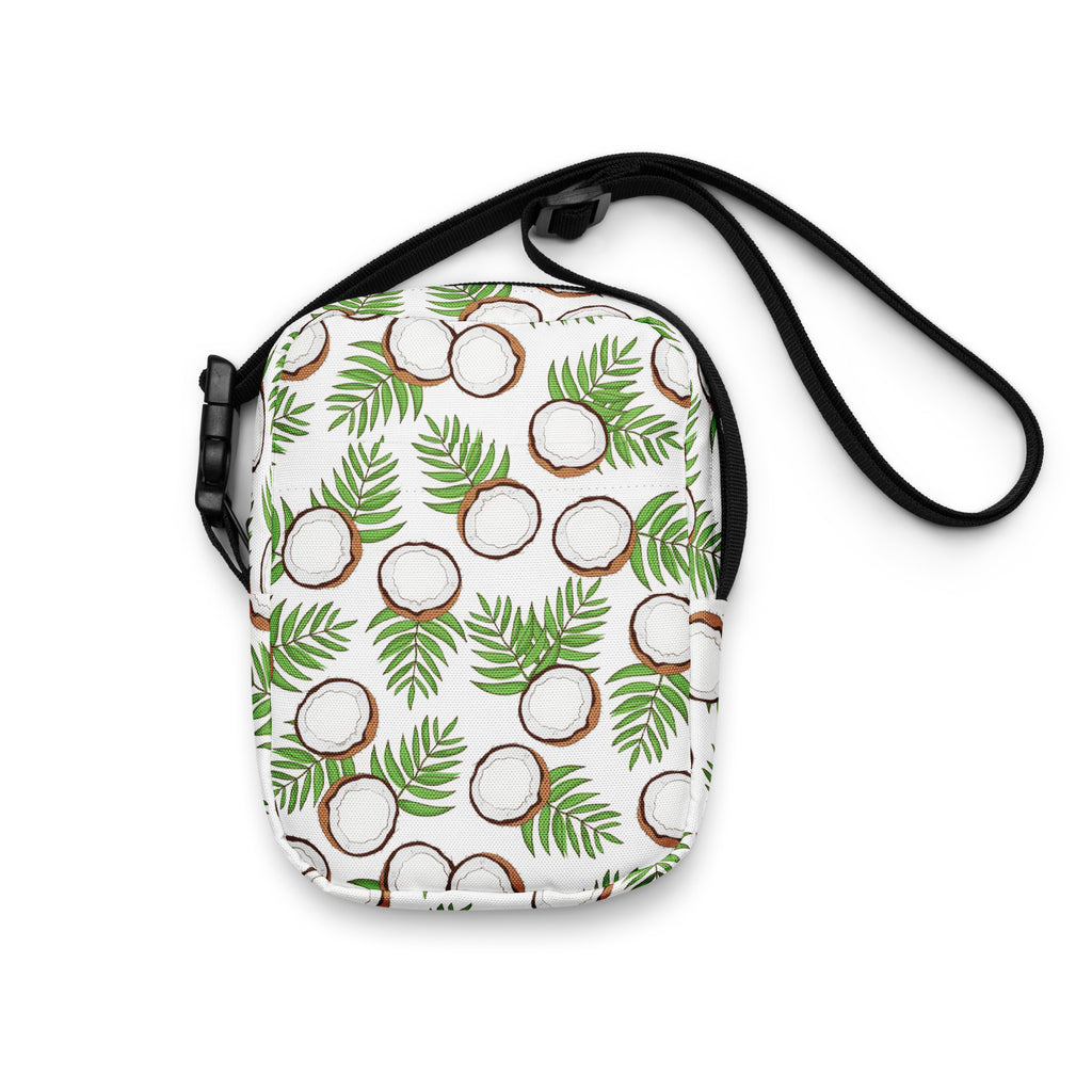 Coconut Crossbody Bag – Water Resistant Mini Purse With Adjustable Strap & Pockets