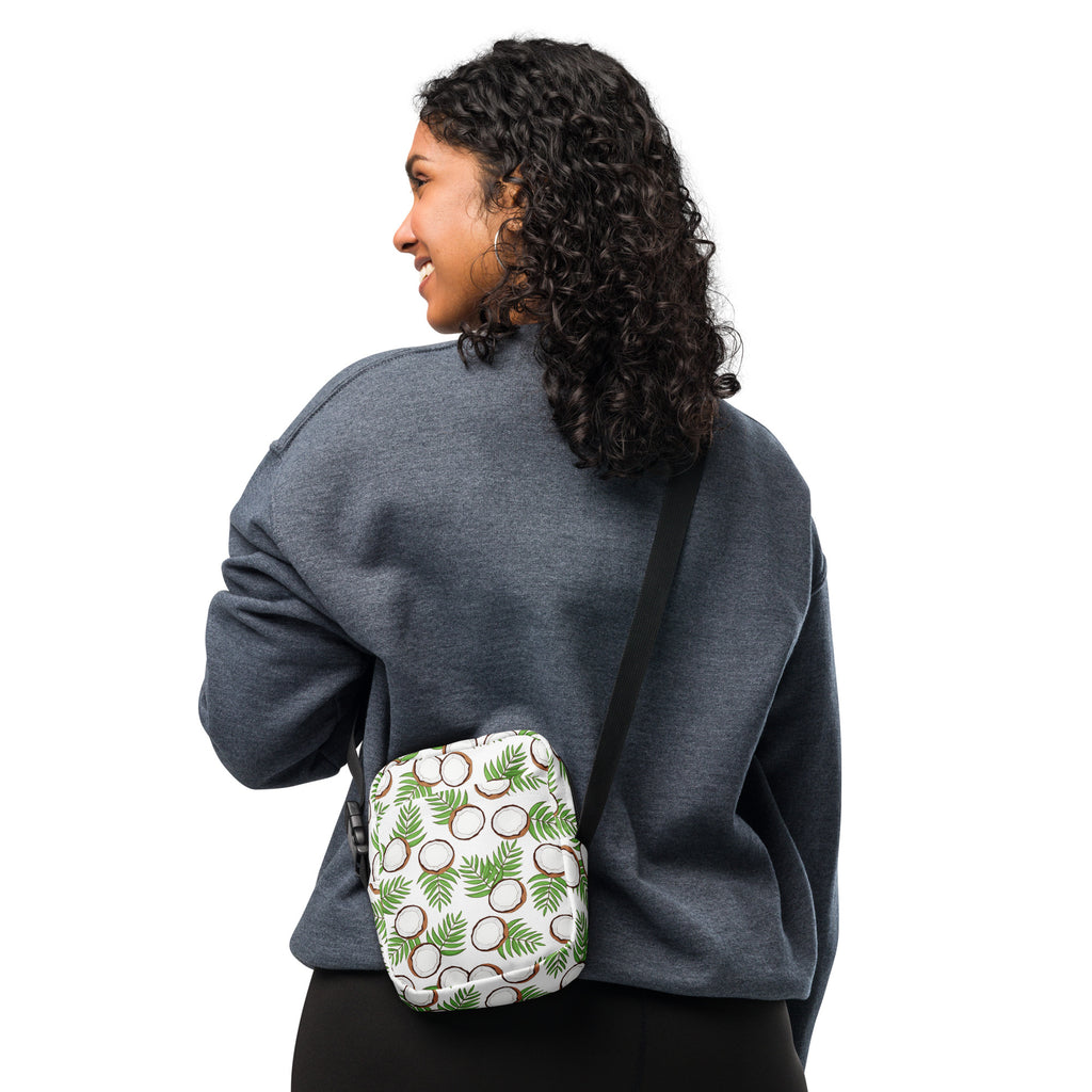 Coconut Crossbody Bag – Water Resistant Mini Purse With Adjustable Strap & Pockets