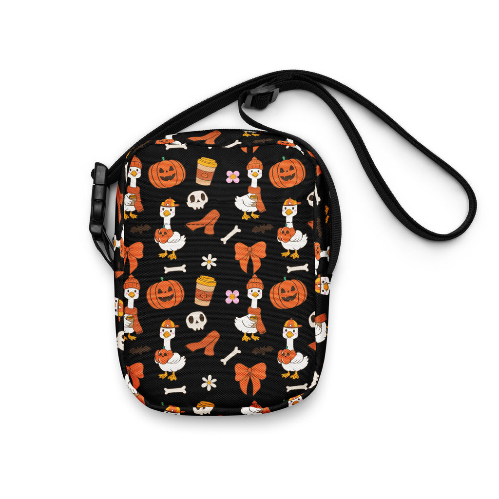 Goose Halloween Crossbody Bag – Water Resistant Mini Purse With Adjustable Strap & Pockets