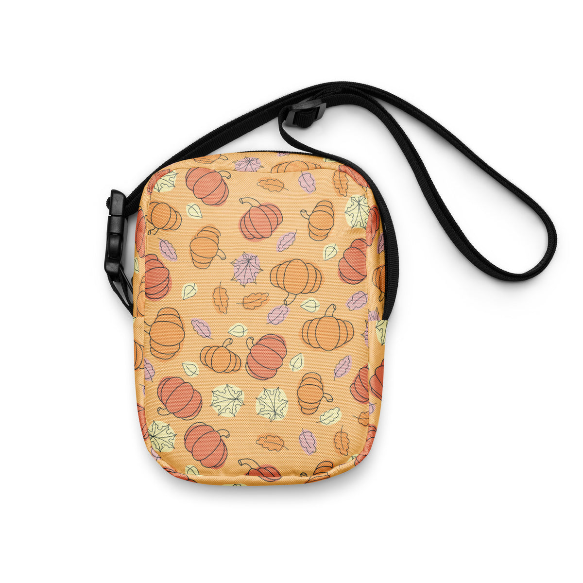 Girls Pumpkin Fall Crossbody Bag – Water Resistant Mini Purse With Adjustable Strap & Pockets