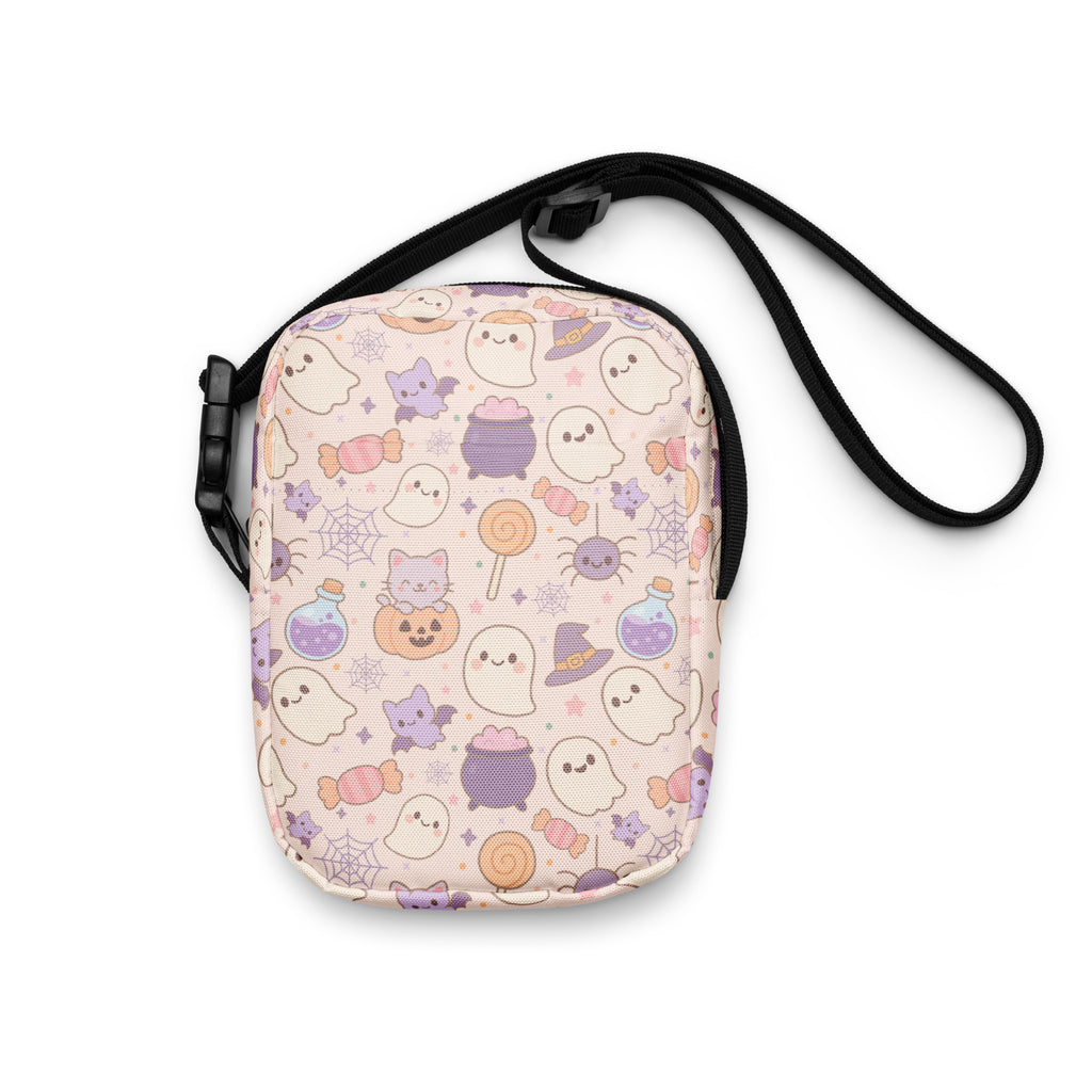 Pastel Halloween Crossbody Bag – Water Resistant Mini Purse With Adjustable Strap & Pockets