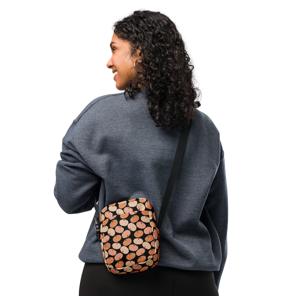 Pumpkin Patch Crossbody Bag – Water Resistant Mini Purse With Adjustable Strap & Pockets