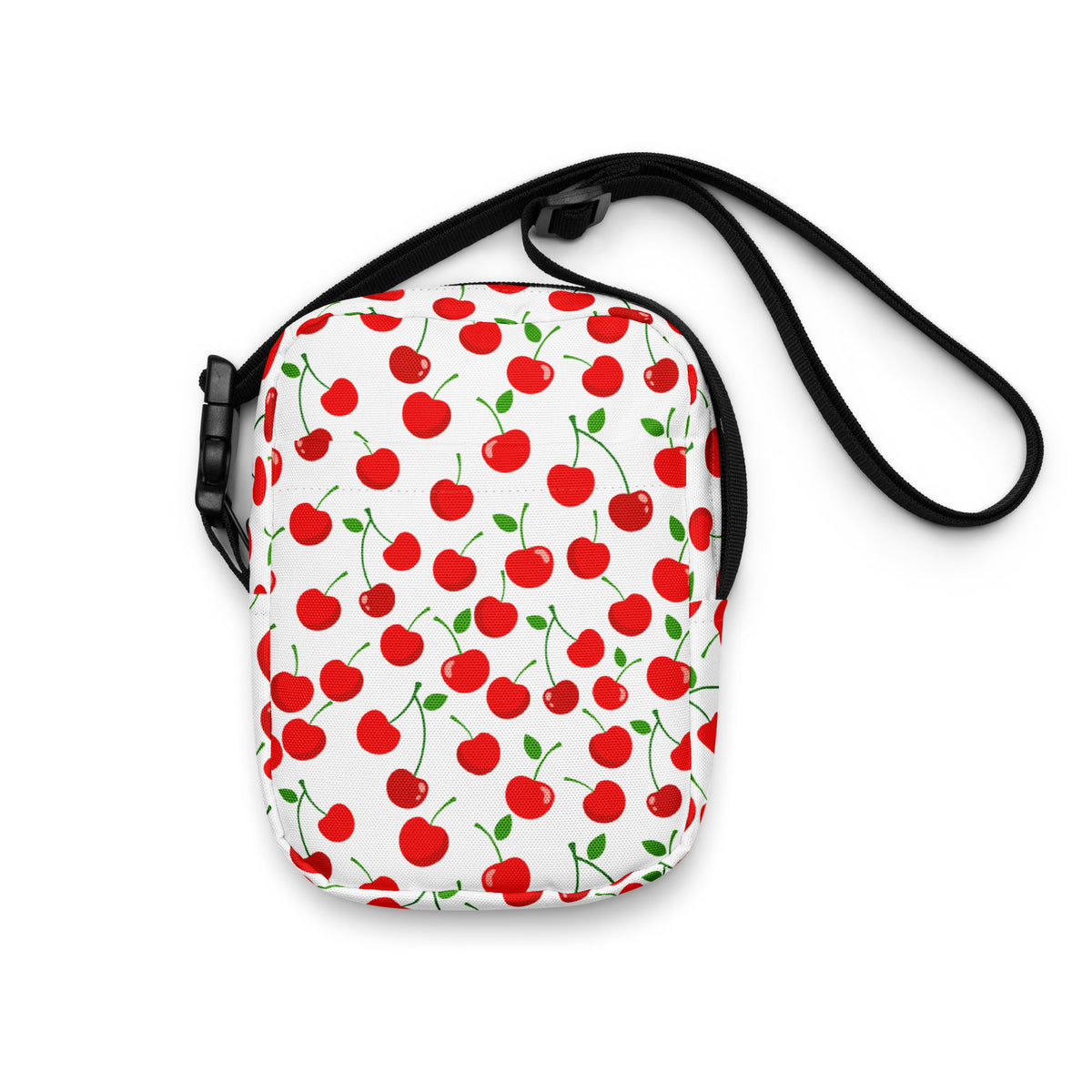 Red Cherry Crossbody Bag – Water Resistant Mini Purse With Adjustable Strap & Pockets