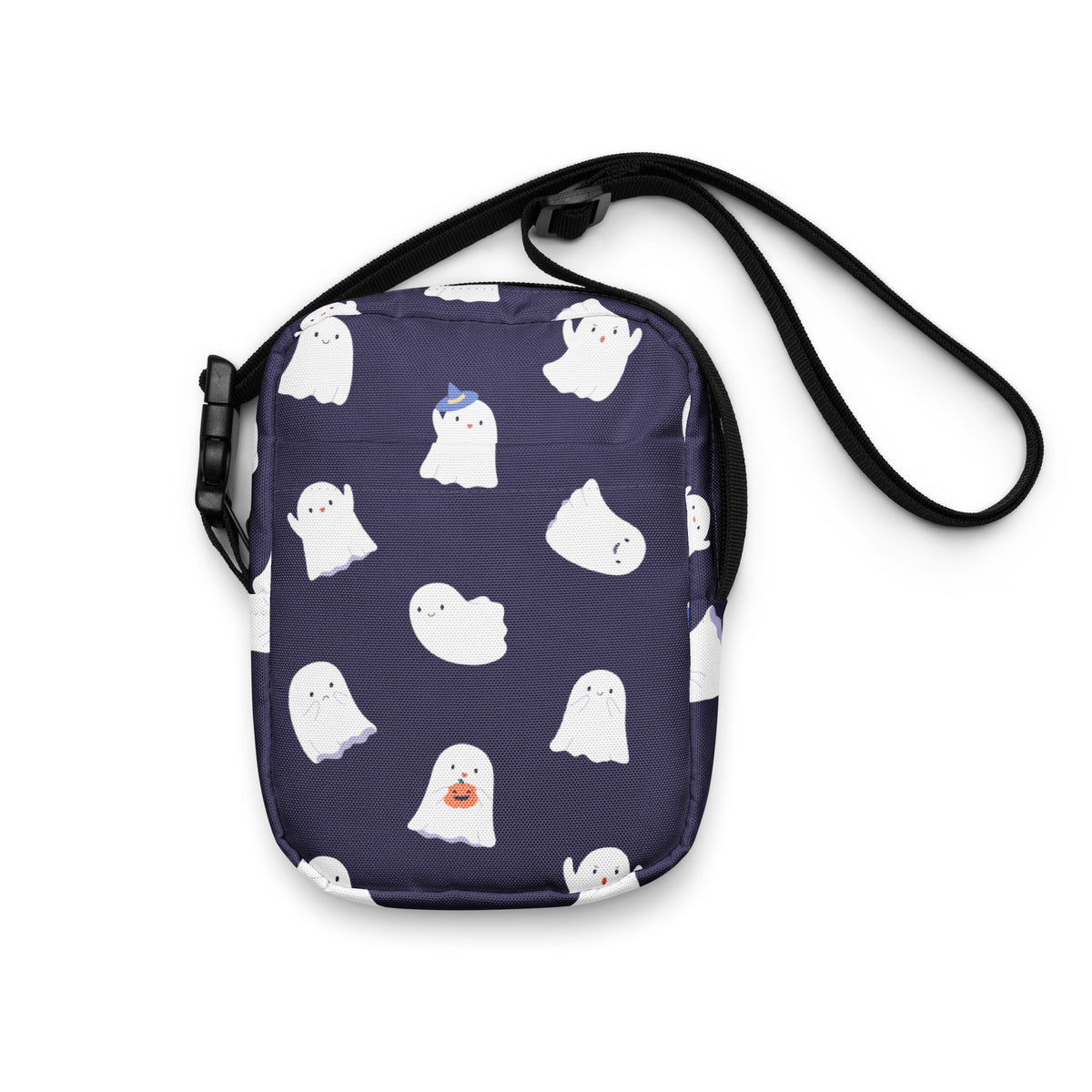 Girls Cute Ghost Crossbody Bag – Water Resistant Mini Purse With Adjustable Strap & Pockets