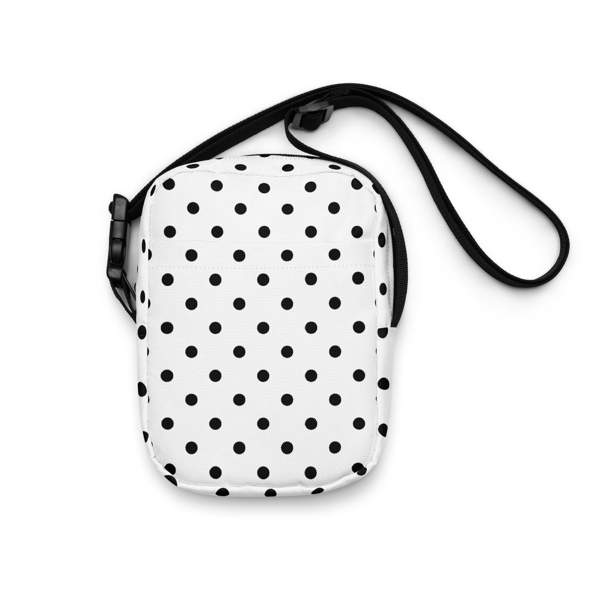 Girls White Polka Dot Crossbody Bag – Water Resistant Mini Purse With Adjustable Strap & Pockets