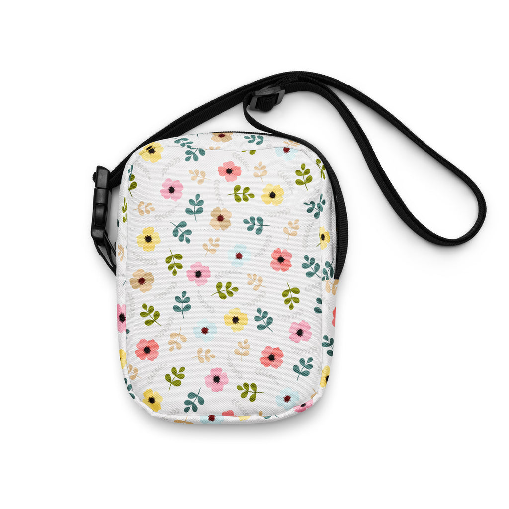 Colorful Wildflower Crossbody Bag – Water Resistant Mini Purse With Adjustable Strap & Pockets