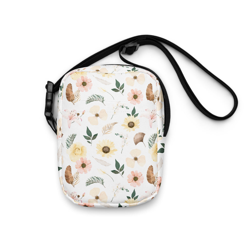 Boho Floral Crossbody Bag – Water Resistant Mini Purse With Adjustable Strap & Pockets