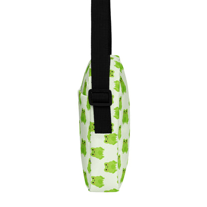 Girls Green Frog Crossbody Purse
