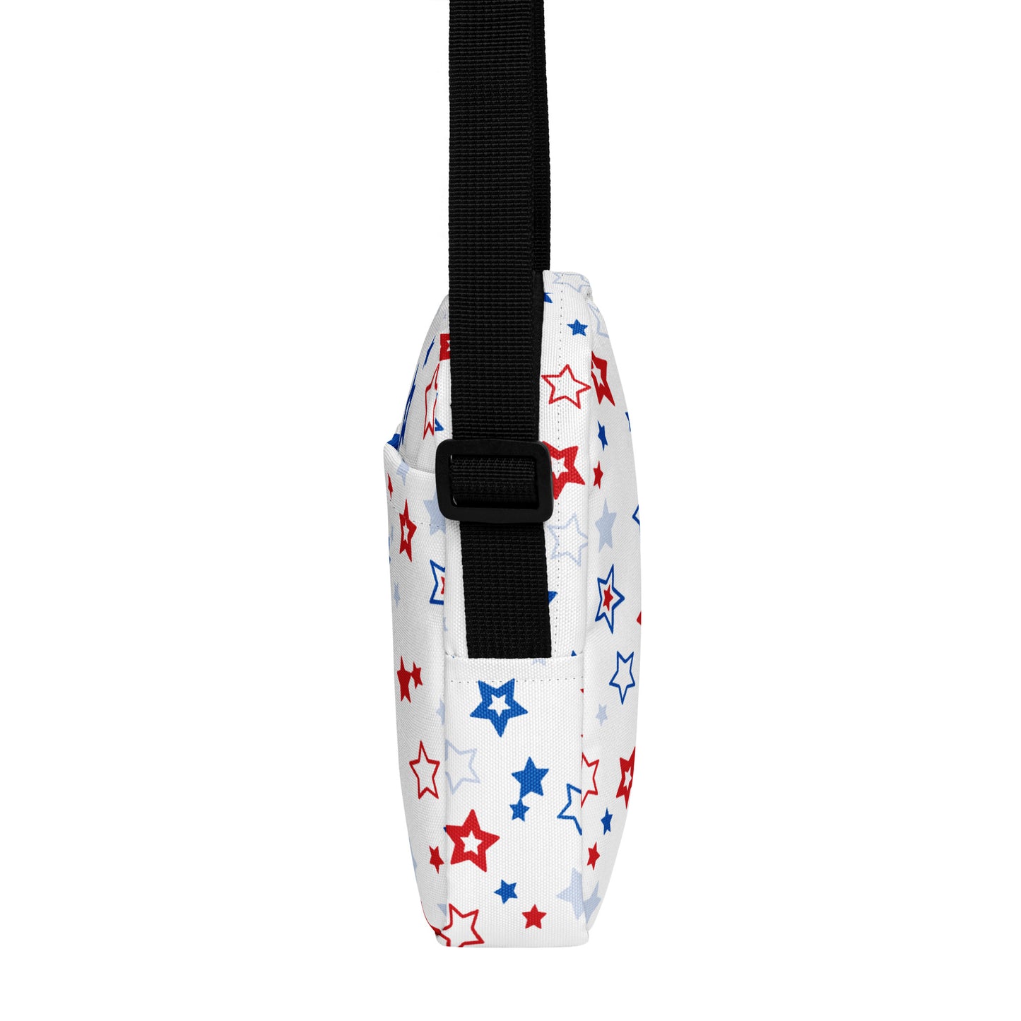 Girls Red White and Blue Stars Crossbody Purse