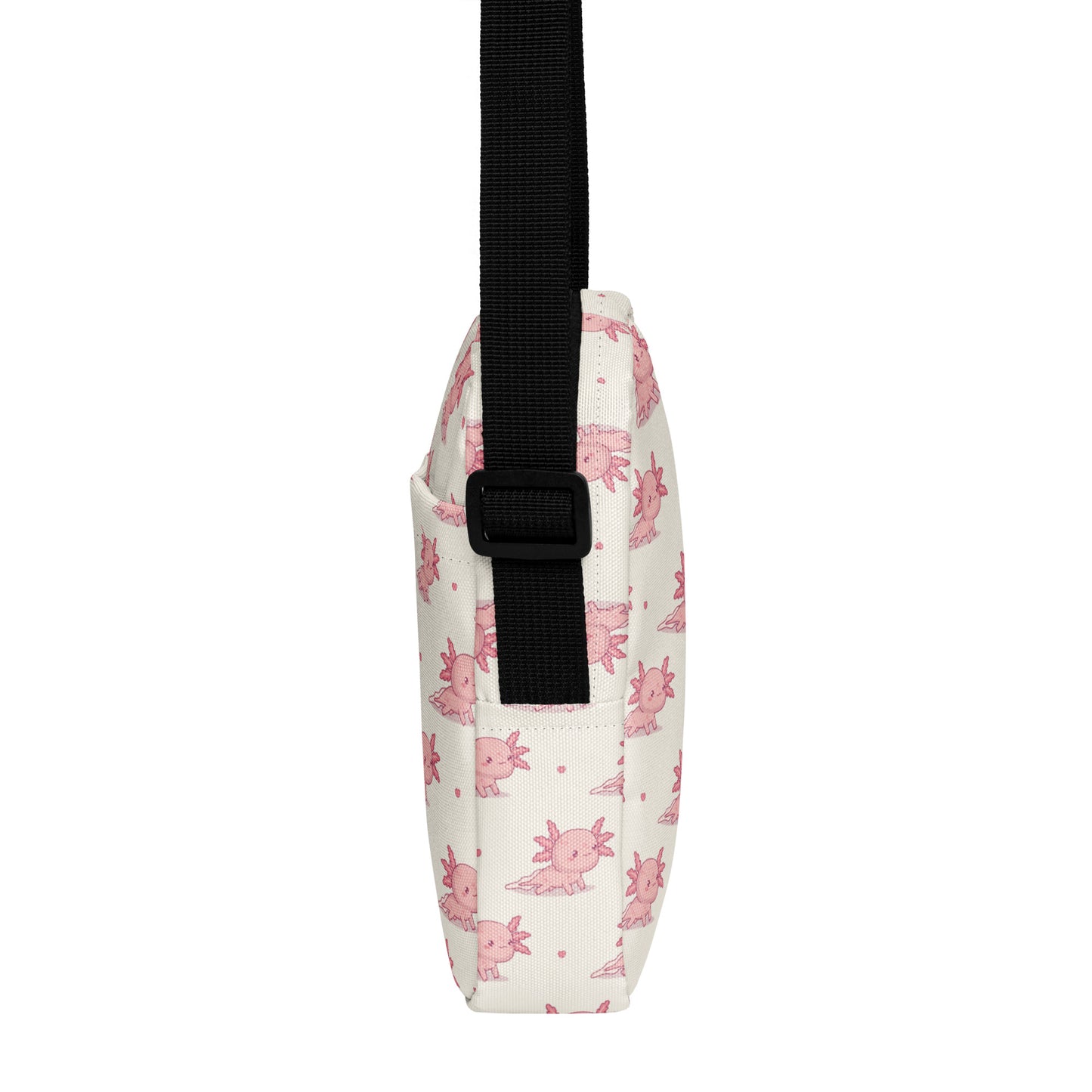 Girls Pink Axolotl Crossbody Purse