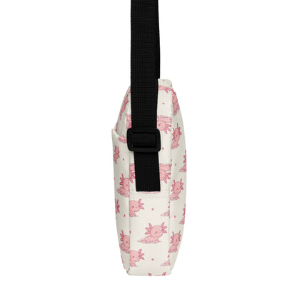 Girls Pink Axolotl Crossbody Purse