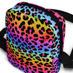 Girls Rainbow Leopard Crossbody Purse