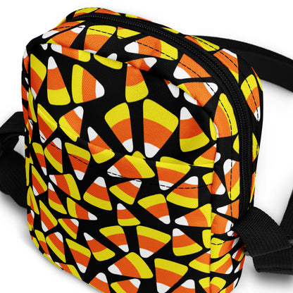Girls Candy Corn Halloween Crossbody Purse
