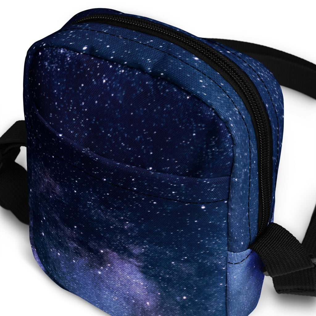 Realistic Galaxy Crossbody Bag – Water Resistant Mini Purse With Adjustable Strap & Pockets