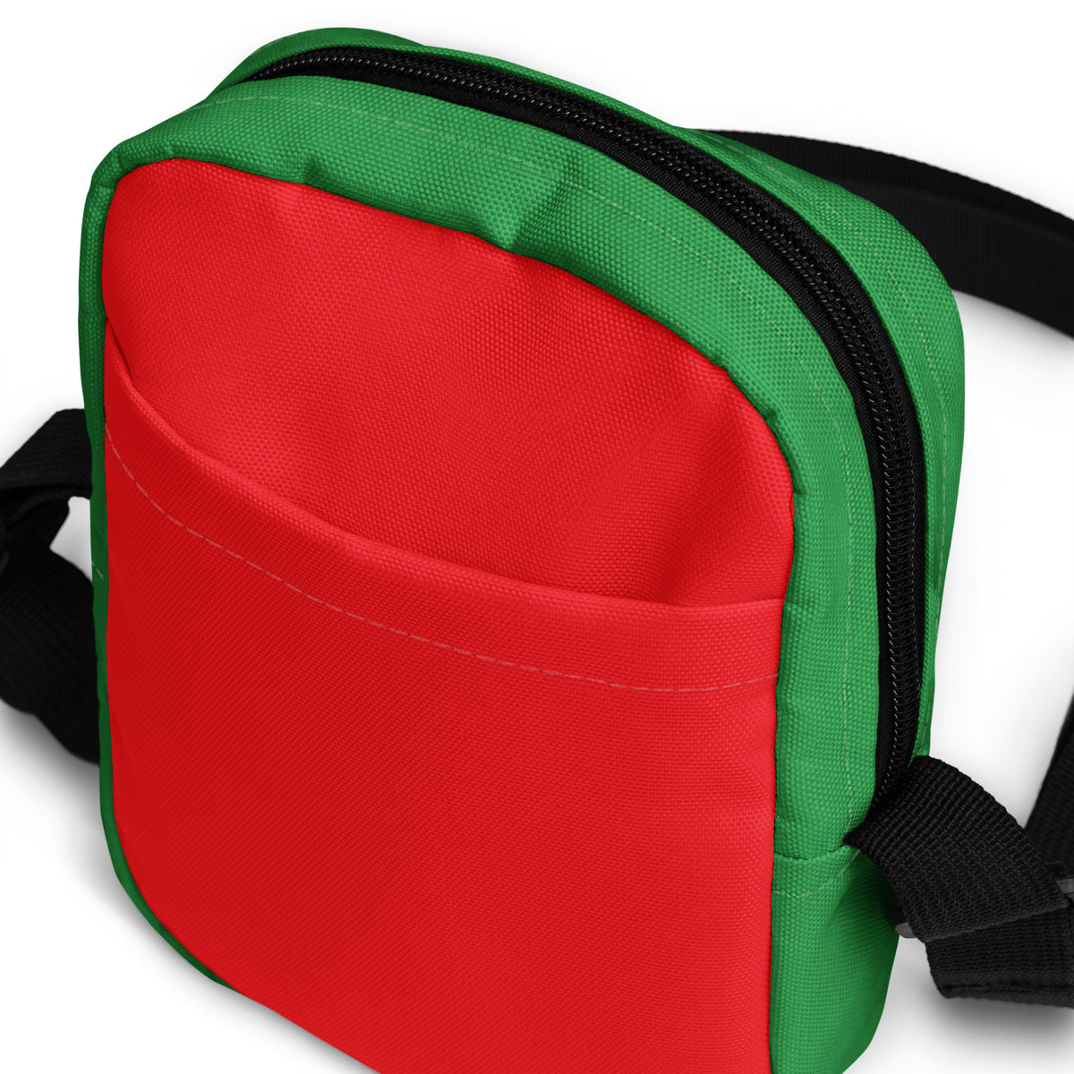 Girls Red & Green Christmas Crossbody Bag – Water Resistant Mini Purse With Adjustable Strap & Pockets