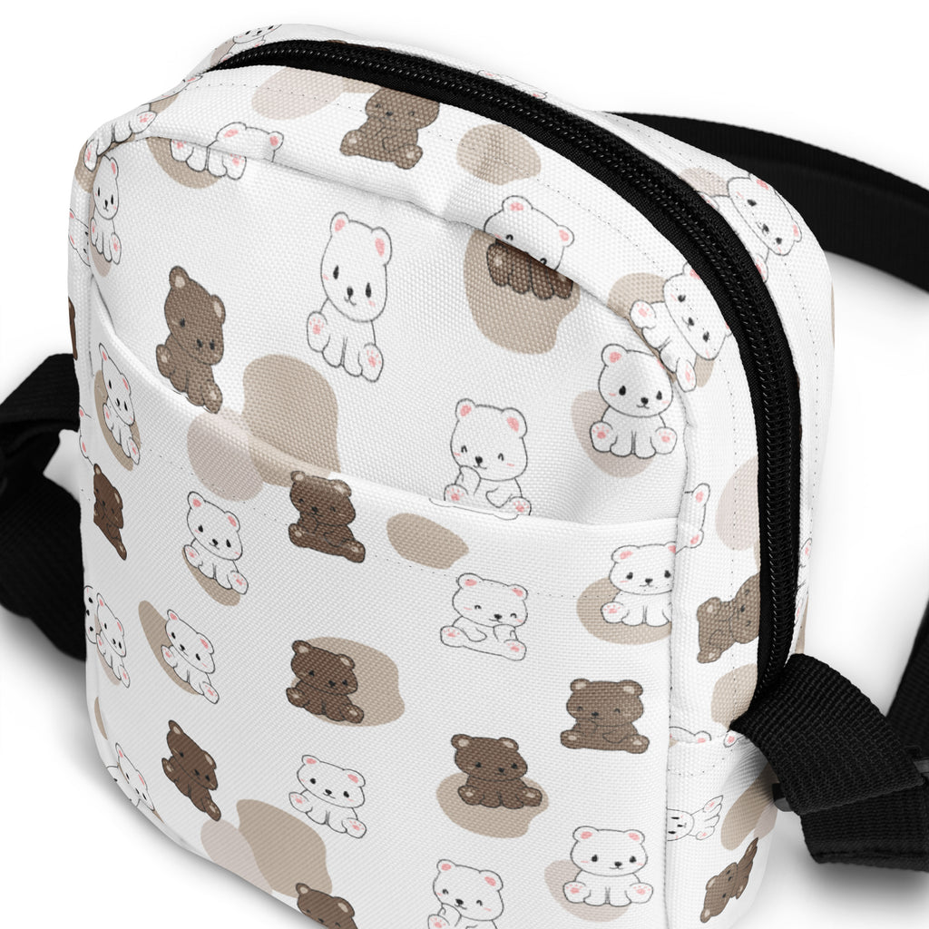 Teddy Bear Crossbody Bag – Water Resistant Mini Purse With Adjustable Strap & Pockets