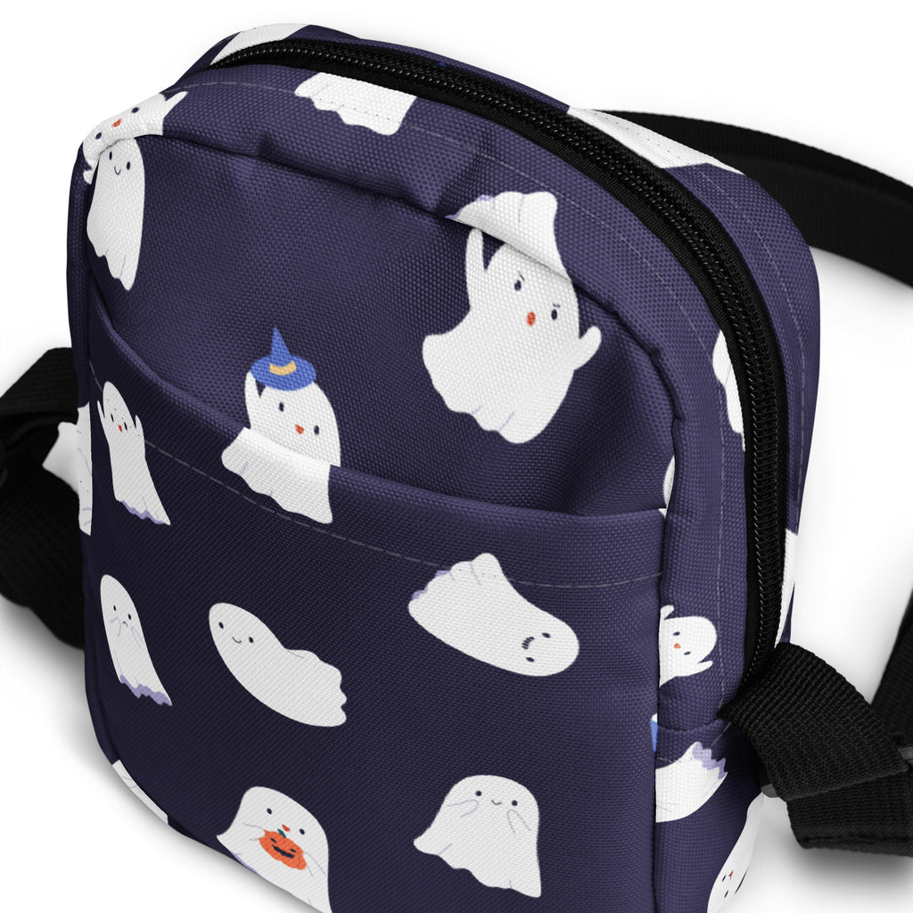 Girls Cute Ghost Crossbody Bag – Water Resistant Mini Purse With Adjustable Strap & Pockets