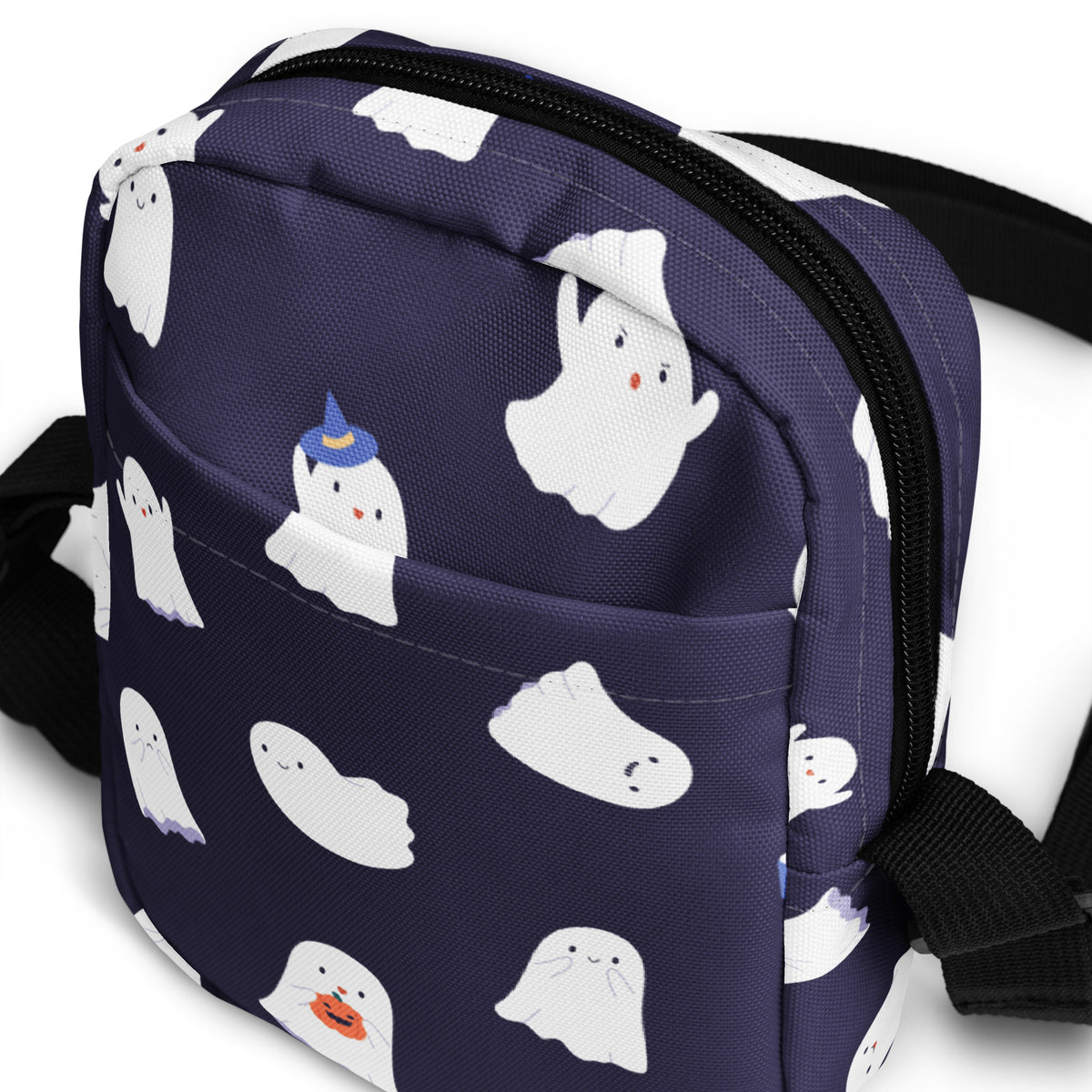 Girls Cute Ghost Crossbody Bag – Water Resistant Mini Purse With Adjustable Strap & Pockets