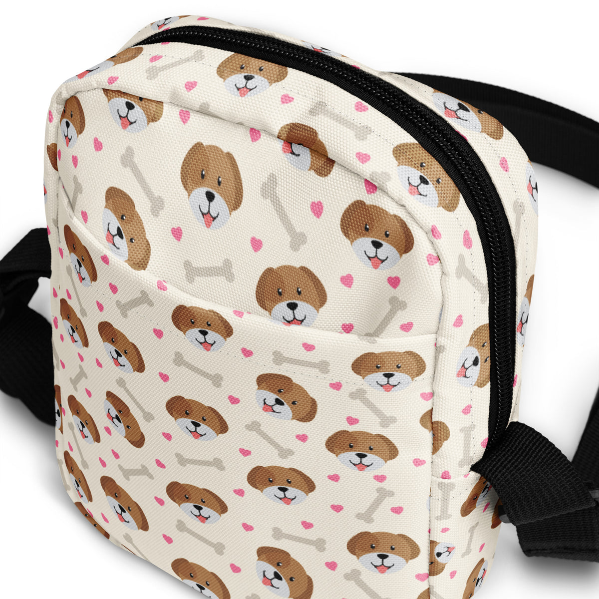 Cute Puppy Crossbody Bag – Water Resistant Mini Purse With Adjustable Strap & Pockets