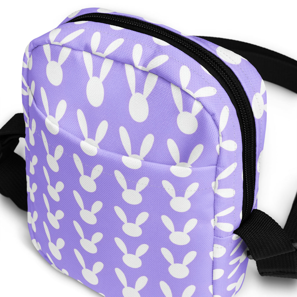 Girls Pink Bunny Crossbody Bag – Water Resistant Mini Purse With Adjustable Strap & Pockets