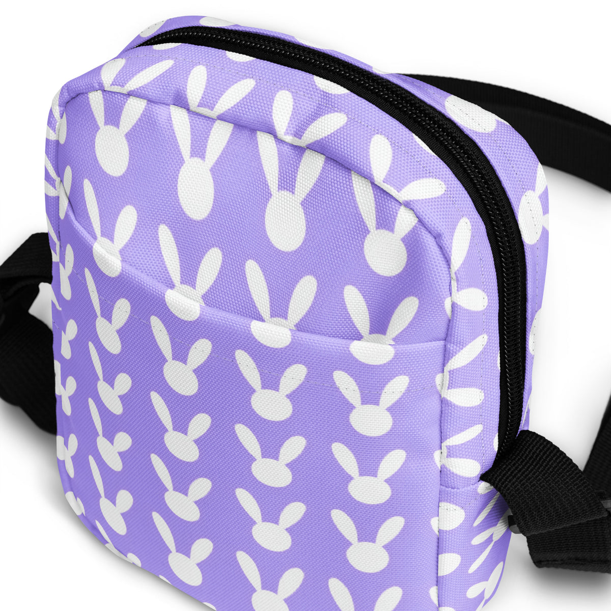 Girls Pink Bunny Crossbody Bag – Water Resistant Mini Purse With Adjustable Strap & Pockets