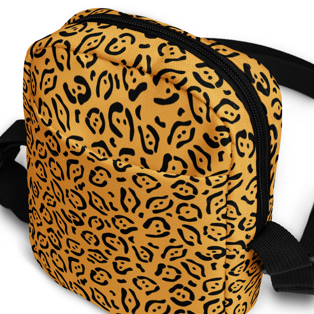 Girls Golden Orange Crossbody Bag – Water Resistant Mini Purse With Adjustable Strap & Pockets