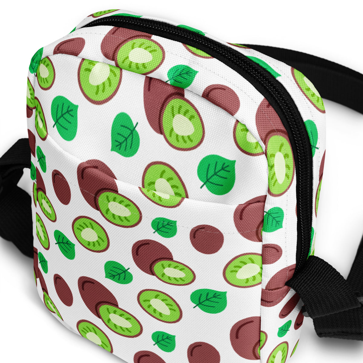 Kiwi Fruit Crossbody Bag – Water Resistant Mini Purse With Adjustable Strap & Pockets