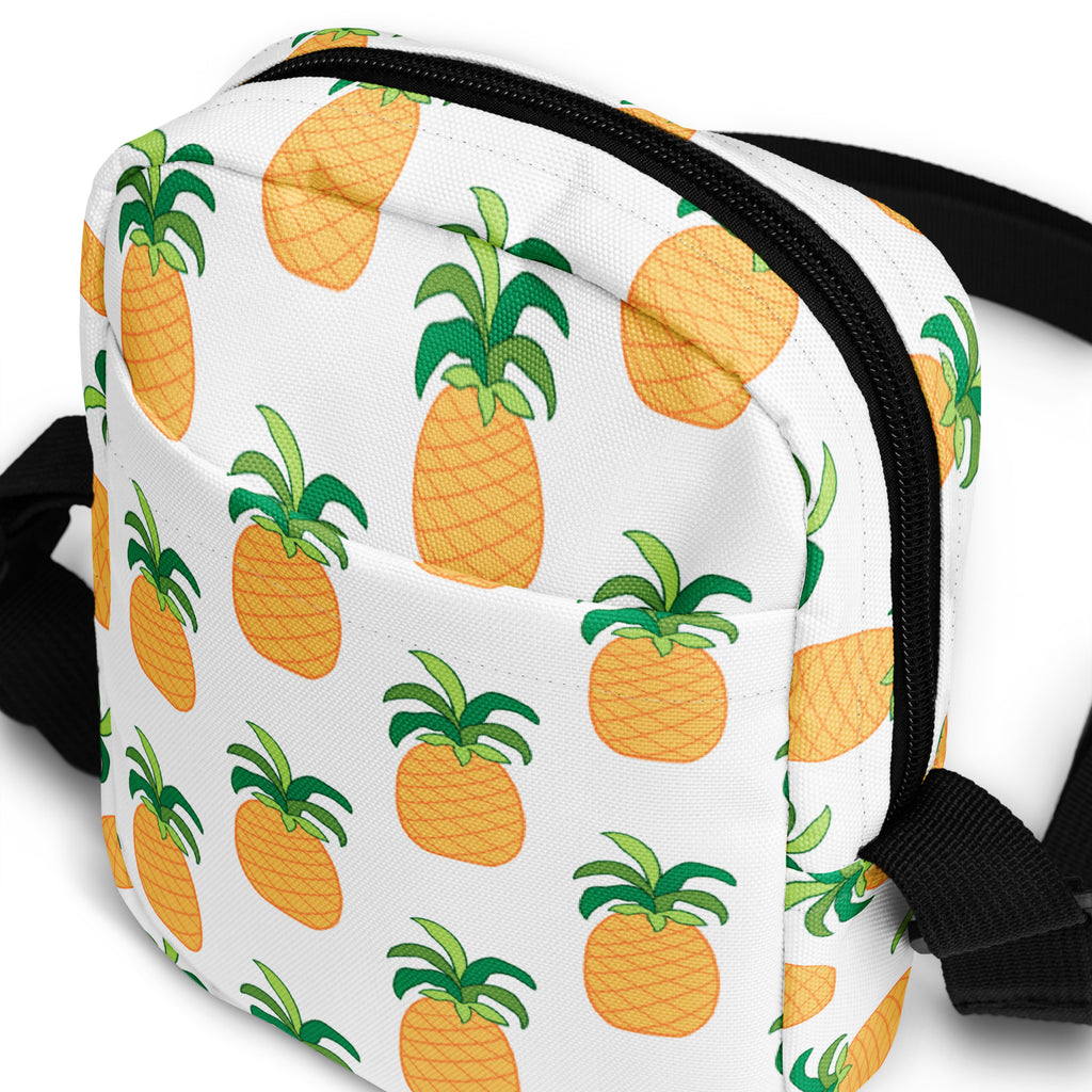 Pineapple Crossbody Bag – Water Resistant Mini Purse With Adjustable Strap & Pockets