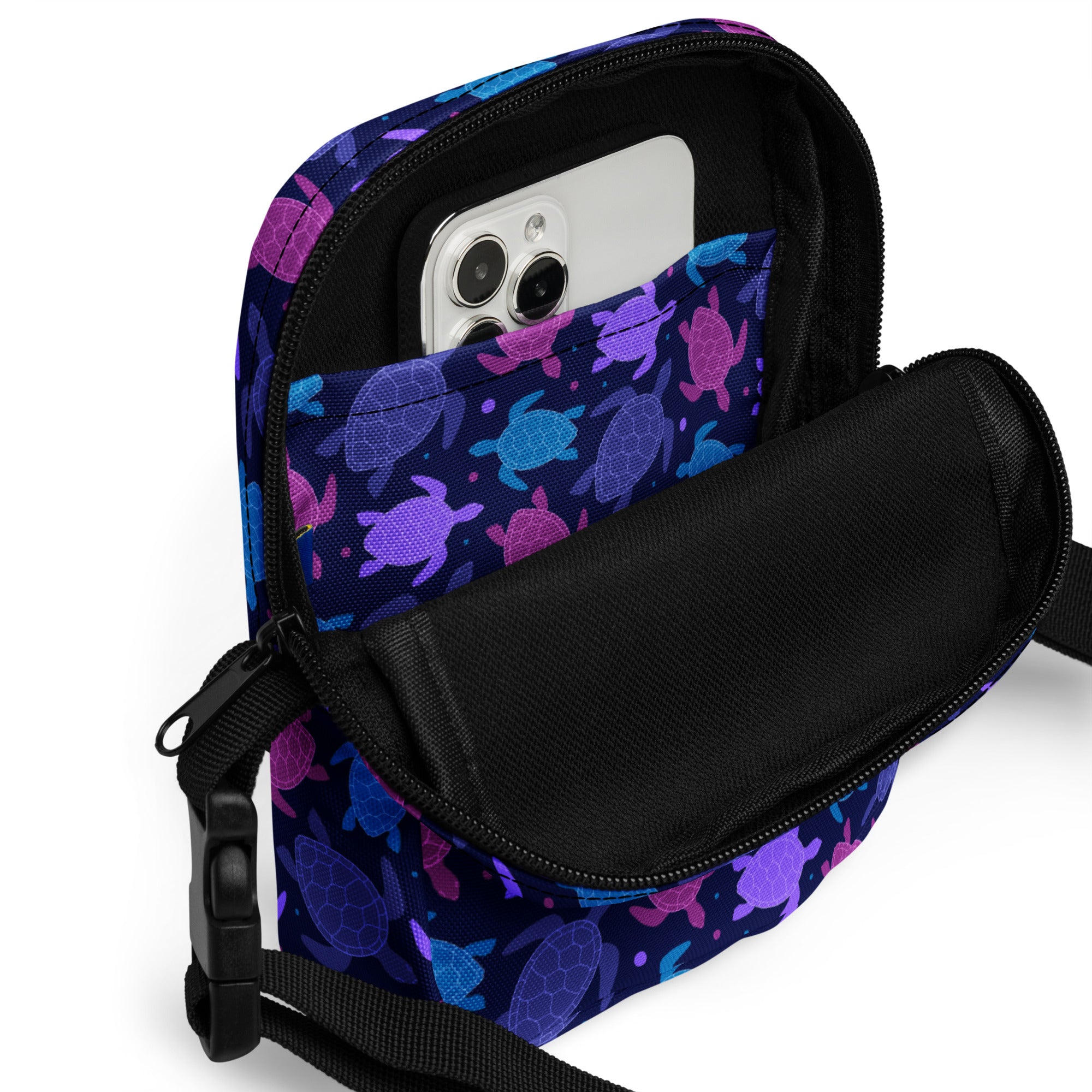 Girls Purple Sea Turtles Crossbody Purse