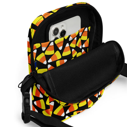 Girls Candy Corn Halloween Crossbody Purse