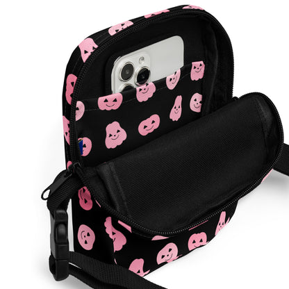 Girls Pink Pumpkins Halloween Crossbody Purse