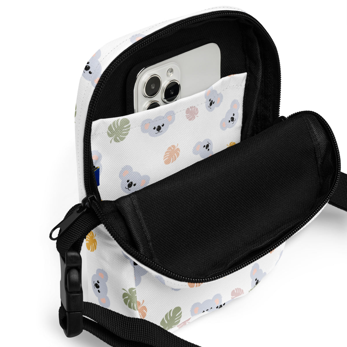 Koala Crossbody Bag – Water Resistant Mini Purse With Adjustable Strap & Pockets