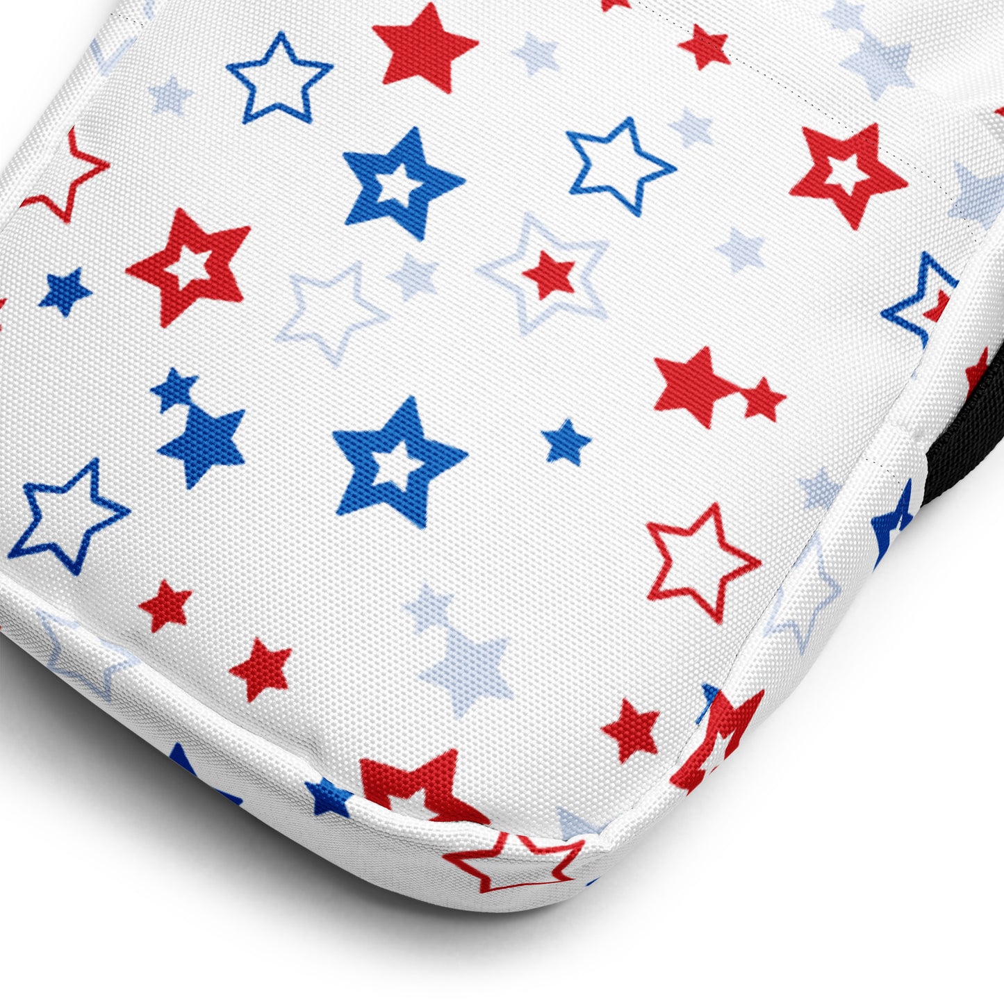 Girls Red White and Blue Stars Crossbody Purse