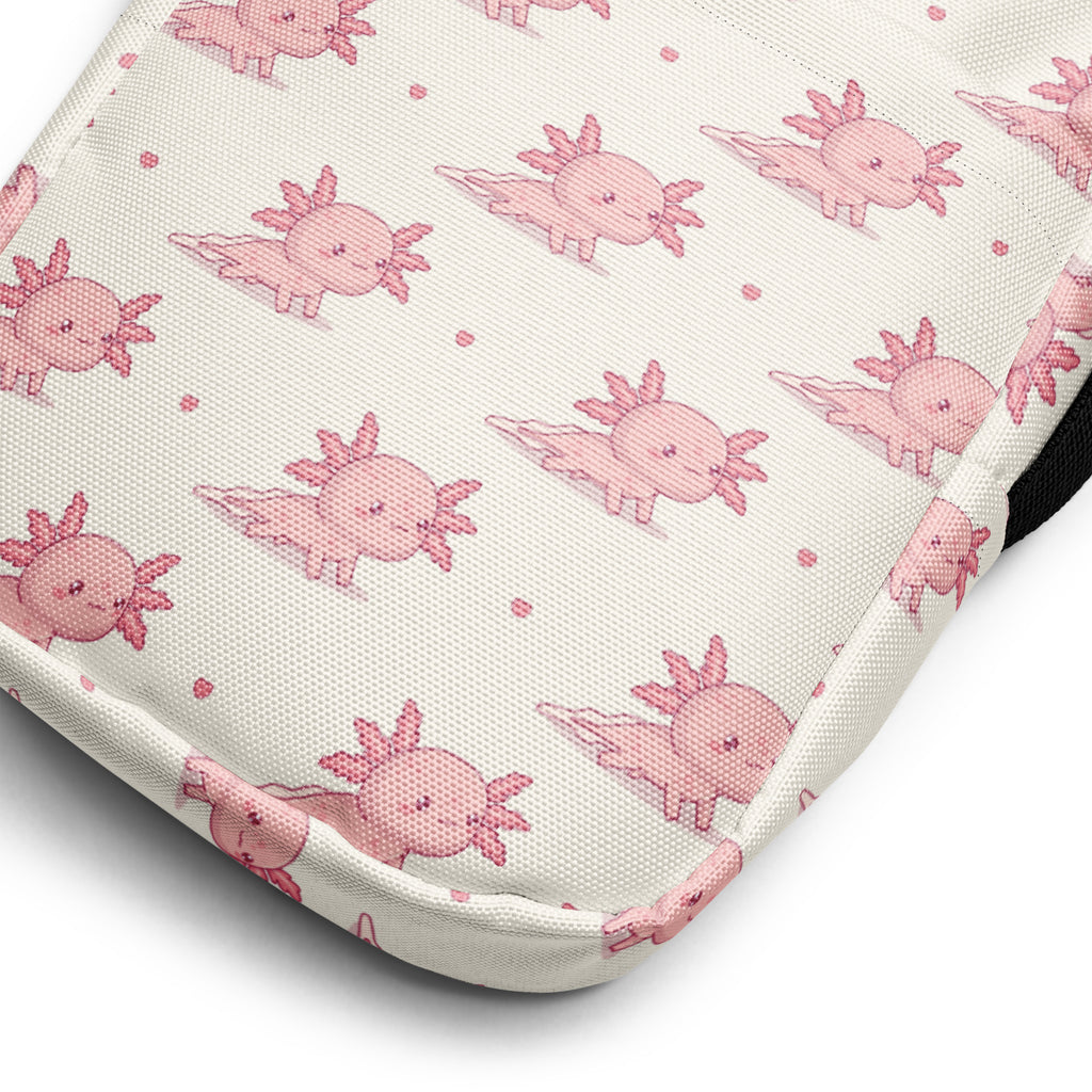 Girls Pink Axolotl Crossbody Purse