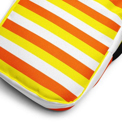 Girls Candy Corn Stripes Halloween Crossbody Purse