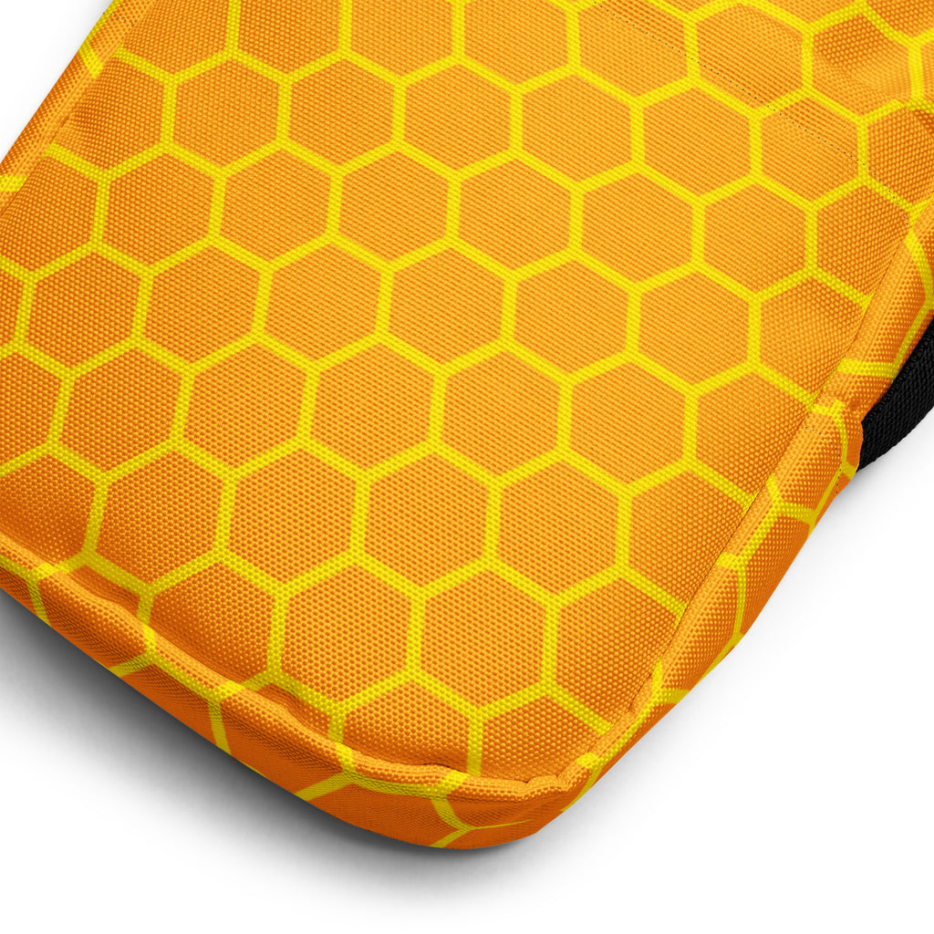 Honeycomb Crossbody Bag – Water Resistant Mini Purse With Adjustable Strap & Pockets