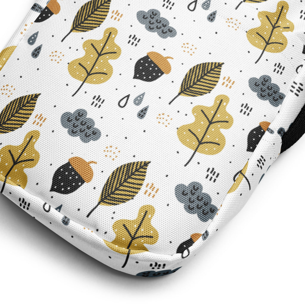 Fall Leaves Crossbody Bag – Water Resistant Mini Purse With Adjustable Strap & Pockets