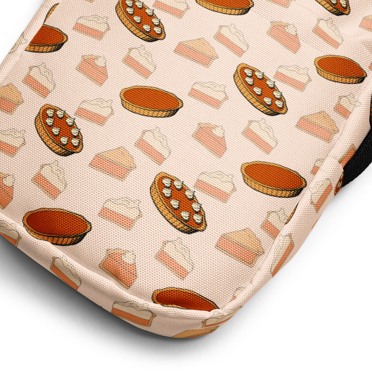 Pumpkin Pie Thanksgiving Crossbody Bag – Water Resistant Mini Purse With Adjustable Strap & Pockets