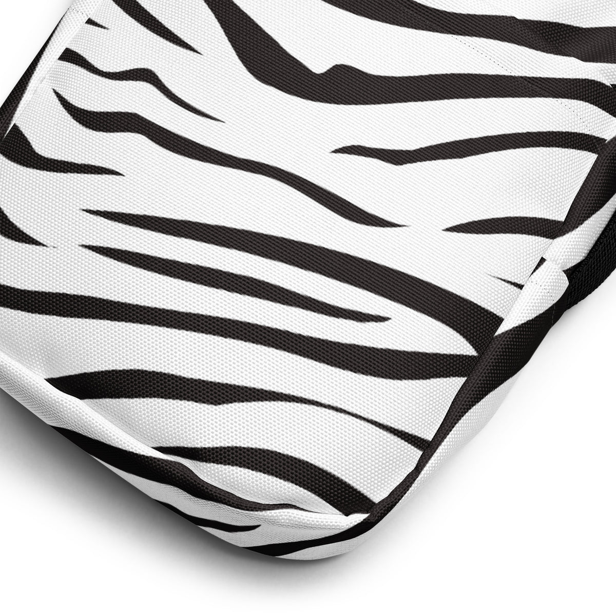 Zebra Print Crossbody Bag – Water Resistant Mini Purse With Adjustable Strap & Pockets