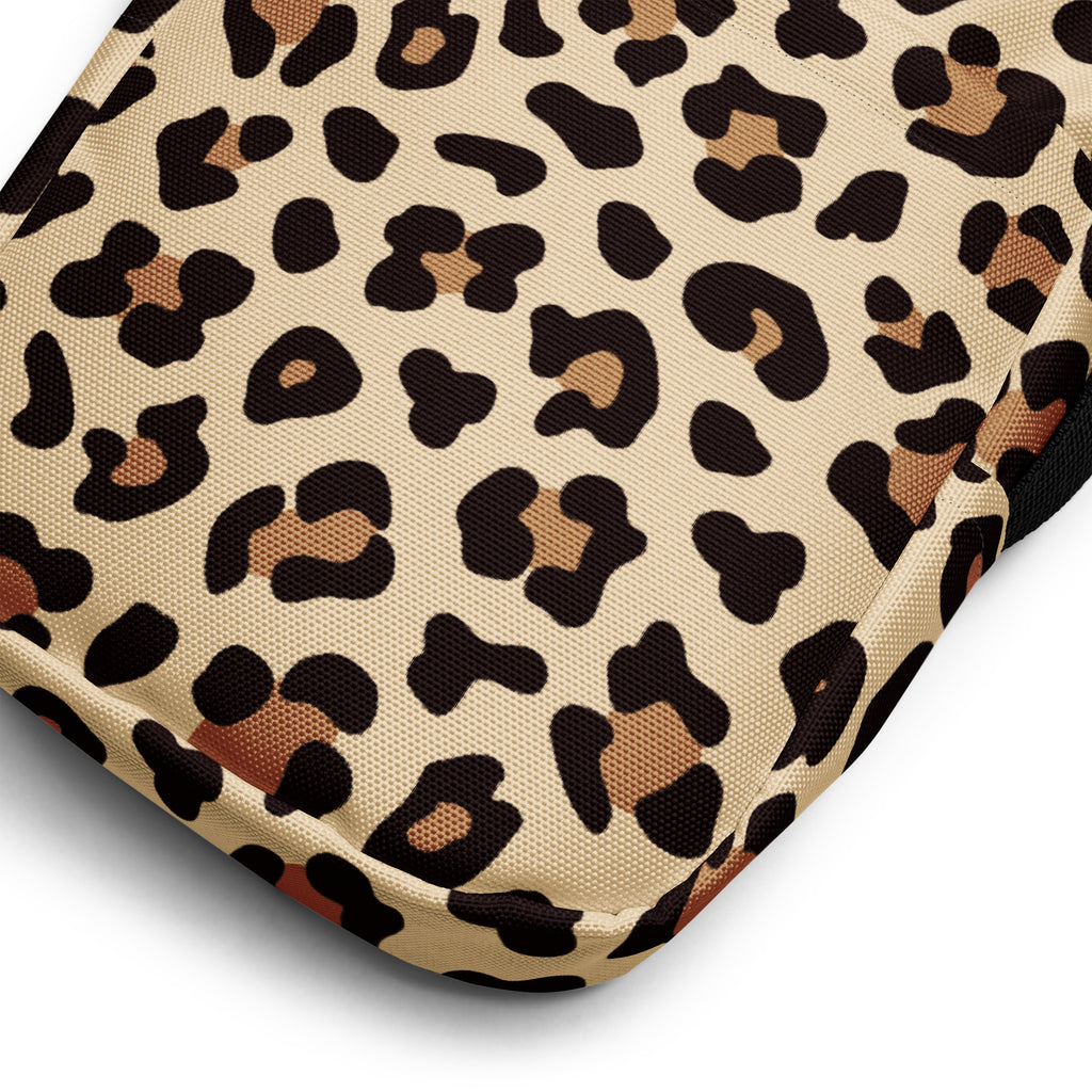 Leopard Print Crossbody Bag – Water Resistant Mini Purse With Adjustable Strap & Pockets