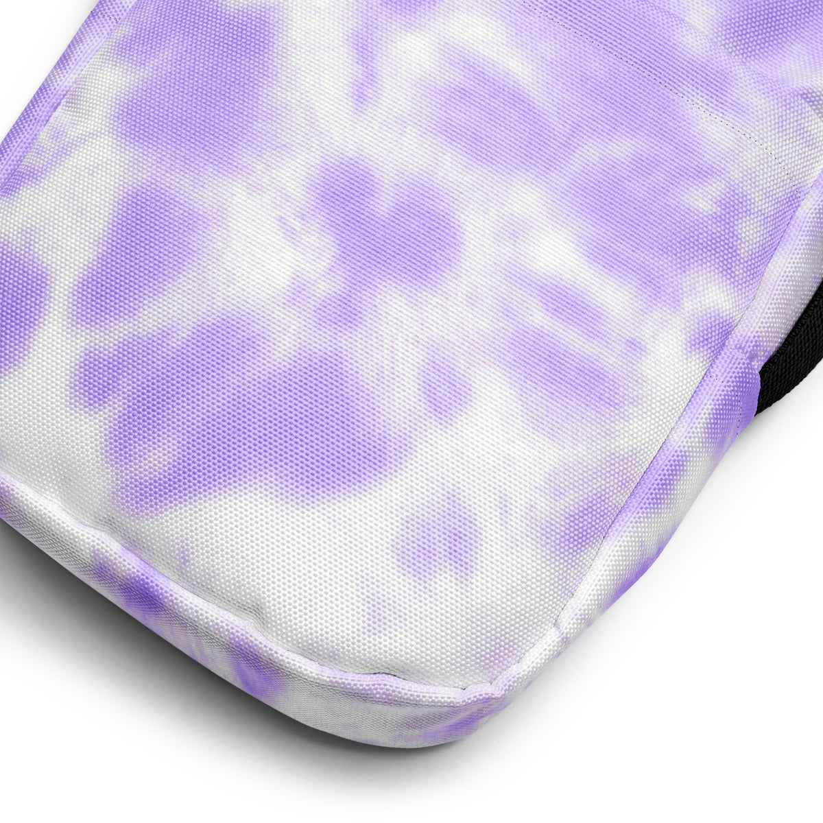 Purple Tie Dye Crossbody Bag – Water Resistant Mini Purse With Adjustable Strap & Pockets