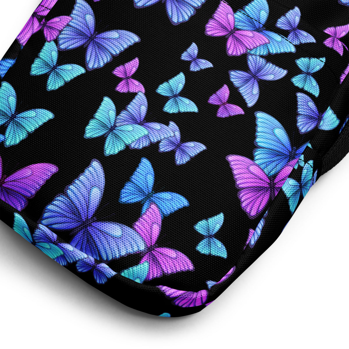 Vibrant Butterfly Crossbody Bag – Water Resistant Mini Purse With Adjustable Strap & Pockets